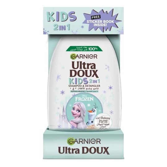 Garnier Ultra Doux Frozen Oat Kids+Sticker Shampoo Set 400Ml