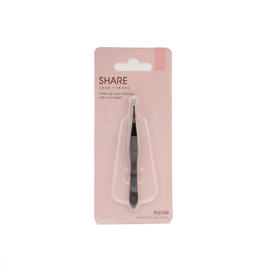 Share Tools Flat Stainless Steel Eyebrow Clip F3002A